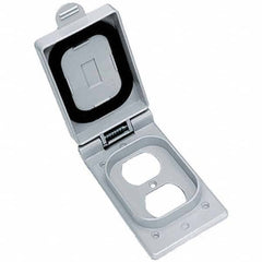 Hubbell Wiring Device-Kellems - Weatherproof Box Covers Cover Shape: Rectangle Number of Holes in Outlet: 1 - Exact Tooling