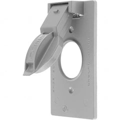 Hubbell Wiring Device-Kellems - Weatherproof Box Covers Cover Shape: Round Number of Holes in Outlet: 1 - Exact Tooling