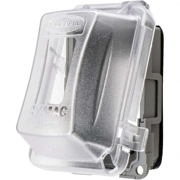Hubbell Wiring Device-Kellems - Weatherproof Box Covers Cover Shape: Rectangle Number of Holes in Outlet: 1 - Exact Tooling