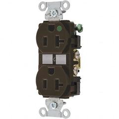 Hubbell Wiring Device-Kellems - 125V 20A NEMA 6-20R Hospital Grade White Straight Blade Duplex Receptacle - Exact Tooling