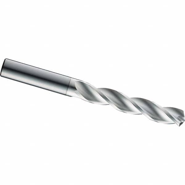 SGS - 9.6mm 124° Helical Flute Solid Carbide Screw Machine Drill Bit - Exact Tooling