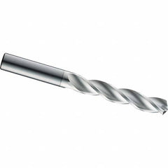 SGS - 9.9mm 124° Helical Flute Solid Carbide Screw Machine Drill Bit - Exact Tooling