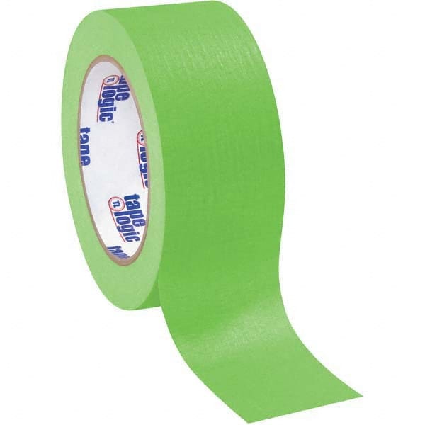 Tape Logic - Pack of (12), 60 Yd Rolls 2" Light Green Crepe Paper Masking Tape - Exact Tooling