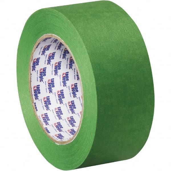Tape Logic - Pack of (24), 60 Yd Rolls 2" Green Crepe Paper Painter's Tape - Exact Tooling