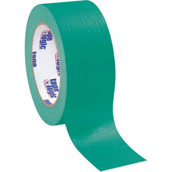 Tape Logic - Pack of (12), 60 Yd Rolls 2" Green Crepe Paper Masking Tape - Exact Tooling