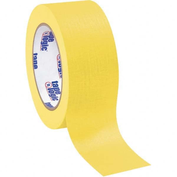 Tape Logic - Pack of (12), 60 Yd Rolls 2" Yellow Crepe Paper Masking Tape - Exact Tooling