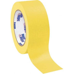 Tape Logic - Pack of (12), 60 Yd Rolls 2" Yellow Crepe Paper Masking Tape - Exact Tooling