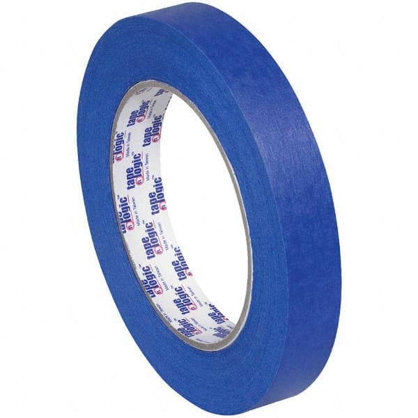 Tape Logic - Pack of (12), 3/4" x 60 Yd Rolls of Blue Crepe Paper Painter's Tape - Exact Tooling