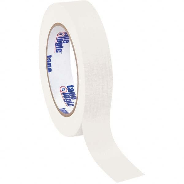 Tape Logic - Pack of (12), 60 Yd Rolls 1" White Crepe Paper Masking Tape - Exact Tooling