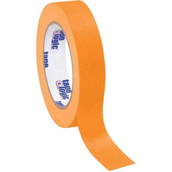 Tape Logic - Pack of (12), 60 Yd Rolls 1" Orange Crepe Paper Masking Tape - Exact Tooling