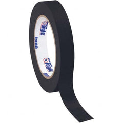 Tape Logic - Pack of (12), 60 Yd Rolls 3/4" Black Crepe Paper Masking Tape - Exact Tooling