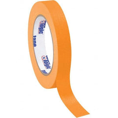 Tape Logic - Pack of (12), 60 Yd Rolls 3/4" Orange Crepe Paper Masking Tape - Exact Tooling