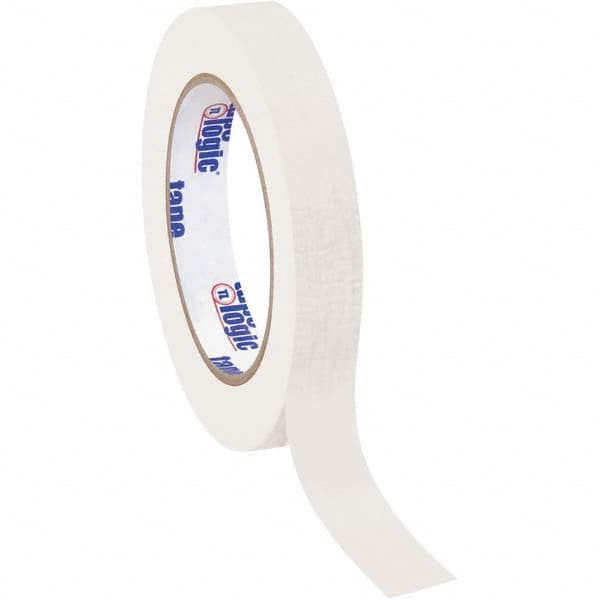 Tape Logic - Pack of (12), 60 Yd Rolls 3/4" White Crepe Paper Masking Tape - Exact Tooling