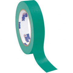 Tape Logic - Pack of (12), 60 Yd Rolls 1" Dark Green Crepe Paper Masking Tape - Exact Tooling