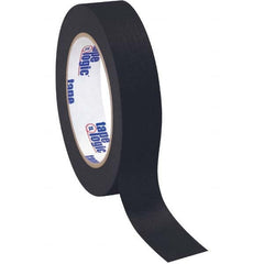 Tape Logic - Pack of (12), 60 Yd Rolls 1" Black Crepe Paper Masking Tape - Exact Tooling