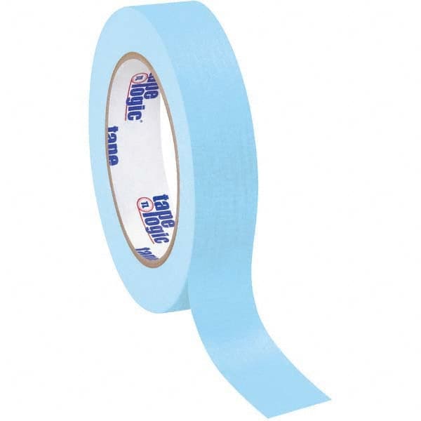 Tape Logic - Pack of (12), 60 Yd Rolls 1" Light Blue Crepe Paper Masking Tape - Exact Tooling
