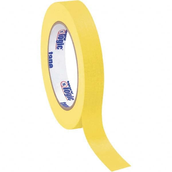 Tape Logic - Pack of (12), 60 Yd Rolls 3/4" Yellow Crepe Paper Masking Tape - Exact Tooling