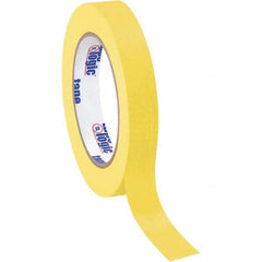 Tape Logic - Pack of (12), 60 Yd Rolls 3/4" Yellow Crepe Paper Masking Tape - Exact Tooling