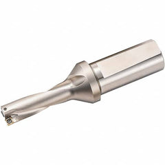 Kyocera - 8.7402" Max Drill Depth, 6xD, 1.4567" Diam, Indexable Insert Drill - Exact Tooling
