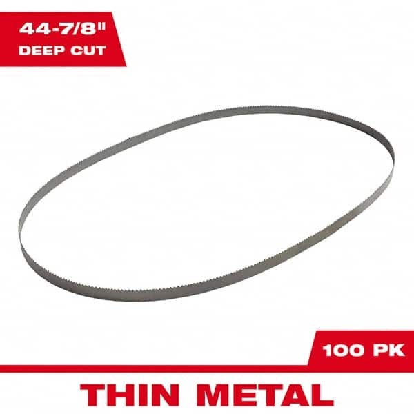 Milwaukee Tool - 44-7/8" x 1/2" x 0.02" 14-18 TPI Bi-Metal Portable Band Saw Blade - Exact Tooling