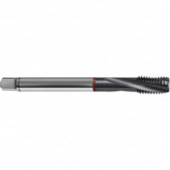 Guhring - #2-64 UNF 3 Flute 2BX Bottoming Spiral Flute Tap - High Speed Steel, TiCN Finish, 1.772" OAL, Right Hand Flute, Right Hand Thread, H3/H4, Series 4374 - Exact Tooling