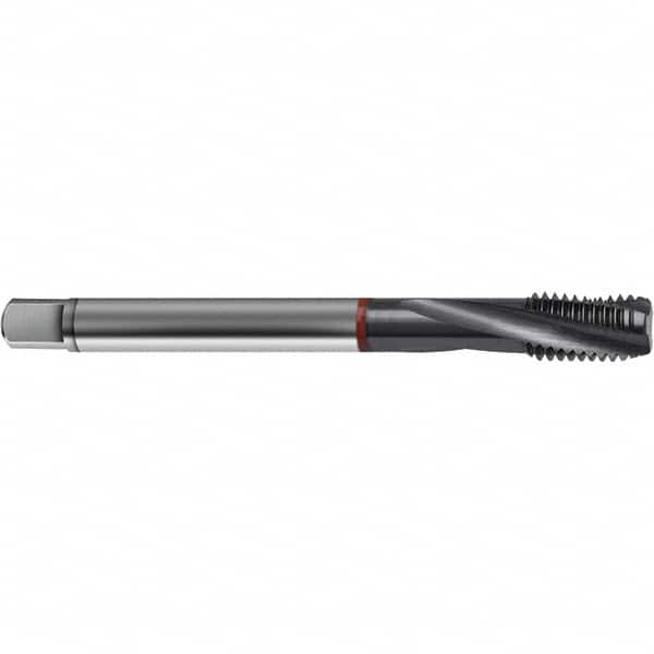 Guhring - 6-40 UNF 3 Flute 2BX Bottoming Spiral Flute Tap - High Speed Steel, TiCN Finish, 2.2047" OAL, Right Hand Flute, Right Hand Thread, H3/H4, Series 4374 - Exact Tooling