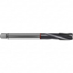 Guhring - 6-32 UNC 3 Flute 2BX Bottoming Spiral Flute Tap - High Speed Steel, TiCN Finish, 2.2047" OAL, Right Hand Flute, Right Hand Thread, H4/H5, Series 4373 - Exact Tooling