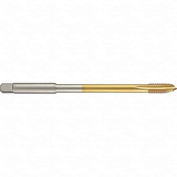 Guhring - 3/4-16 UNF 4 Flute 2B Plug Spiral Point Tap - High Speed Steel, TiN Finish, 6" OAL, Right Hand Thread, H5/H6, Series 4286 - Exact Tooling