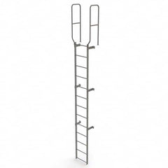 TRI-ARC - Rolling & Wall Mounted Ladders & Platforms Type: Fixed Ladder Style: Safety Cage - Exact Tooling