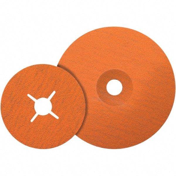 WALTER Surface Technologies - 6" Diam 7/8" Hole 36 Grit Fiber Disc - Ceramic - Exact Tooling