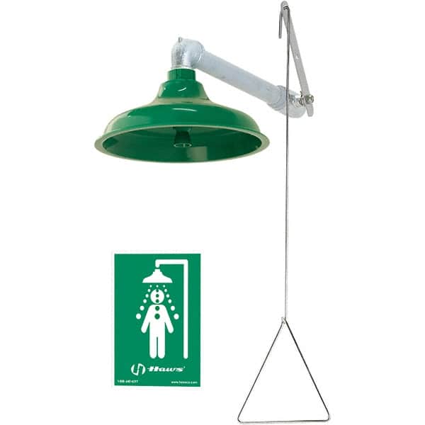 Haws - Plumbed Drench Showers Mount: Wall Mount Shower Head Material: Plastic - Exact Tooling