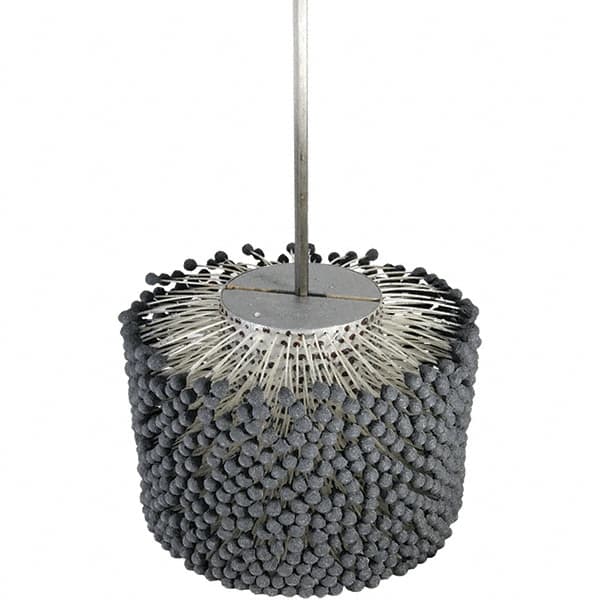 Brush Research Mfg. - 9" Bore Diam, 80 Grit, Silicon Carbide Flexible Hone - Coarse, 8" OAL - Exact Tooling