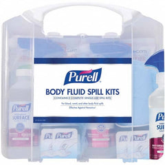 PURELL - Full First Aid Kits; First Aid Kit Type: Body Fluid Clean-Up ; Maximum Number of People: 1 ; Container Type: Container ; Container Material: Plastic ; Number of Pieces: 19 ; Height (Inch): 11-1/2 - Exact Tooling
