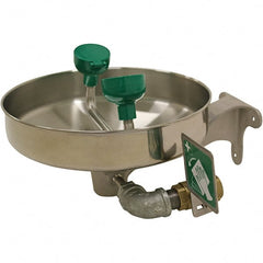 Haws - 15" Wide, Wall Mount, Stainless Steel Bowl, Eyewash Station - 5 GPM Flow Rate - Exact Tooling