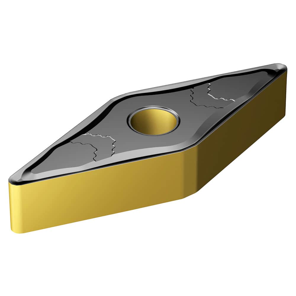 Turning Insert:  VNMG 16 04 04-PMC 4425,  Solid Carbide TiCN, Al2O3 & TiN Finish,  Neutral,  0.0156″ Corner Radius,  N/A Series  VNMG-PMC