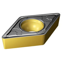 Turning Insert:  DCMT 11 T3 04-PMC 4425,  Solid Carbide TiCN, Al2O3 & TiN Finish,  Neutral,  0.0156″ Corner Radius,  N/A Series  DCMT-PMC