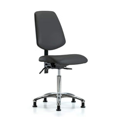 Task Chair: Vinyl, Charcoal