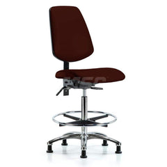 Task Chair: Vinyl, Burgundy