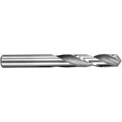 3.2 mm Dia. × 3.2 mm Shank × 18 mm Flute Length × 49 mm OAL, 3xD, 145°, TC, 2 Flute, External, Round Solid Carbide Drill - Exact Tooling