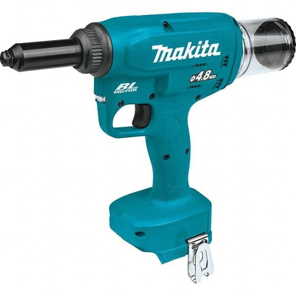 Makita - Cordless Riveters Fastener Type: Cordless Electric Riveter Closed End Rivet Capacity: All up to 3/16 - Exact Tooling