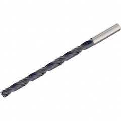 Seco - 3.3mm 140° 2-Flute Solid Carbide Extra Length Drill Bit - Exact Tooling