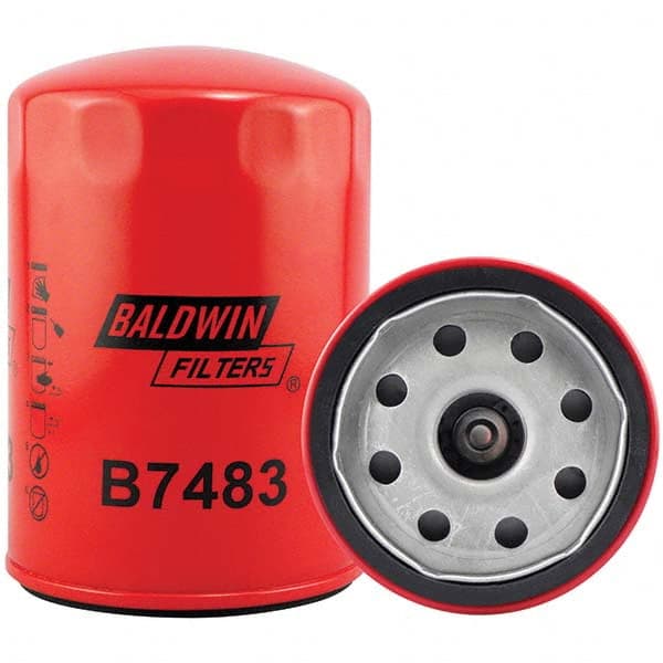 Baldwin Filters - 1-1/8 Thread 6-7/32" OAL x 4-9/32" OD Automotive Oil Filter - Exact Tooling