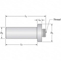 Allied Machine and Engineering - Boring Head Arbors, Shanks & Adapters Shank Type: Straight Shank Mount Type: Threaded Mount - Exact Tooling