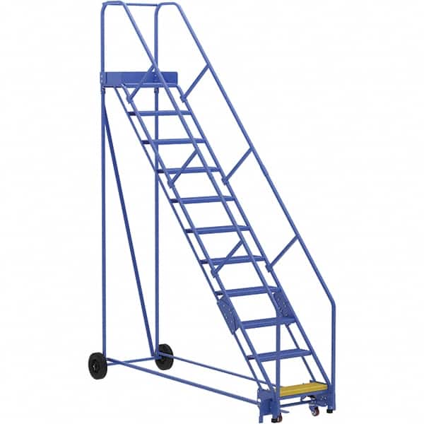 Vestil - 140" High 350 Lb Capacity 11 Step Ladder - Exact Tooling