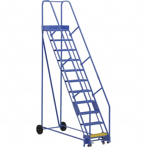Vestil - 140" High 350 Lb Capacity 11 Step Ladder - Exact Tooling