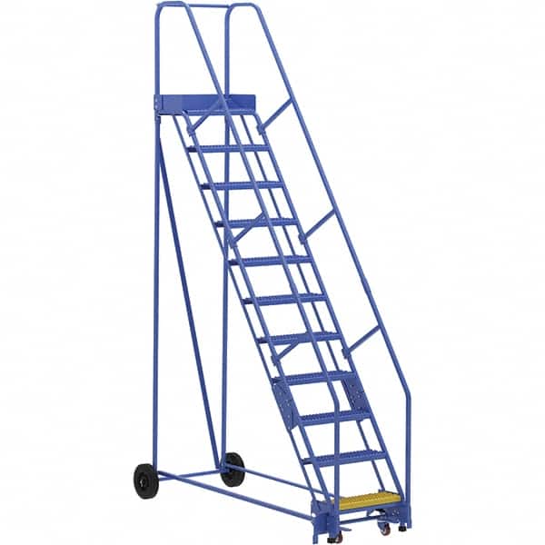 Vestil - 140" High 350 Lb Capacity 11 Step Ladder - Exact Tooling