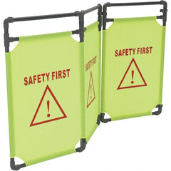 Vestil - Railing Barriers Type: Fabric Banner Length (Inch): 69 - Exact Tooling