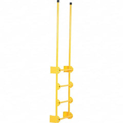 Vestil - 89-1/2" High 300 Lb Capacity 4 Step Fixed Ladder - Exact Tooling