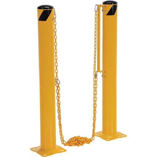 Vestil - 127' Long Steel Bollard - Yellow - Exact Tooling
