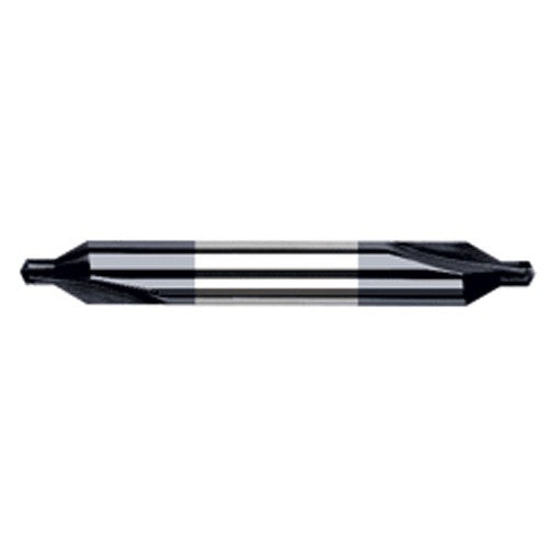 #2 × 2″ OAL 60 Degree Carbide Combined Drill and Countersink AlTiN - Exact Tooling